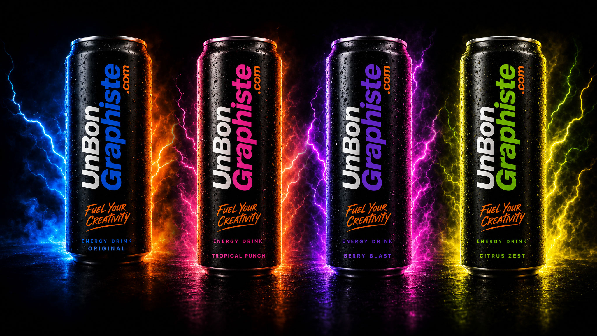 UnBonGraphiste — Boisson énergétique visuel 2
