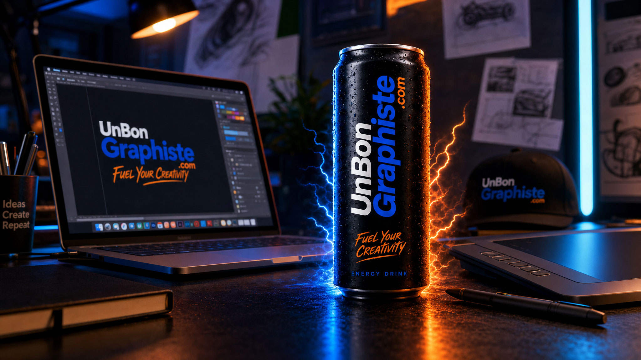 UnBonGraphiste — Boisson énergétique visuel 5